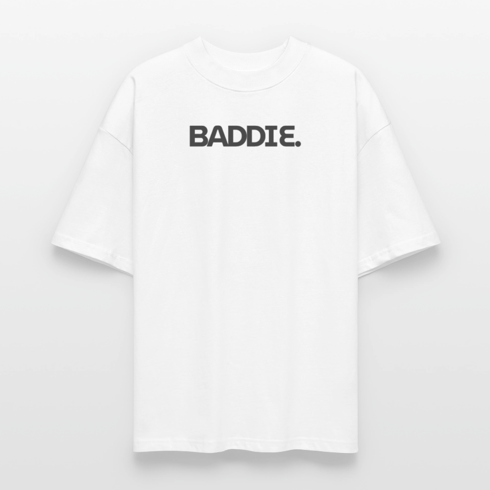 ♻️ 100% Bio Baumwolle Oversized Frauen T-Shirt - Weiß