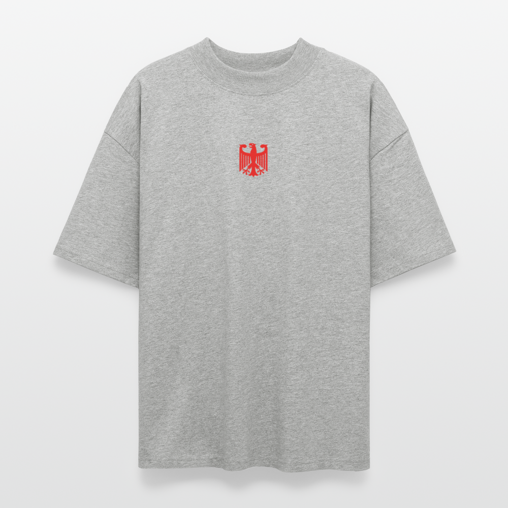 ♻️ 100% Bio Baumwolle Oversized Unisex T-Shirt - Grau meliert