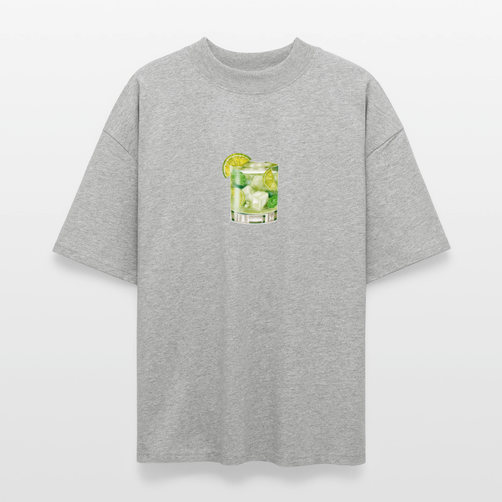 ♻️ 100% Bio Baumwolle Oversized T-Shirt - Grau meliert