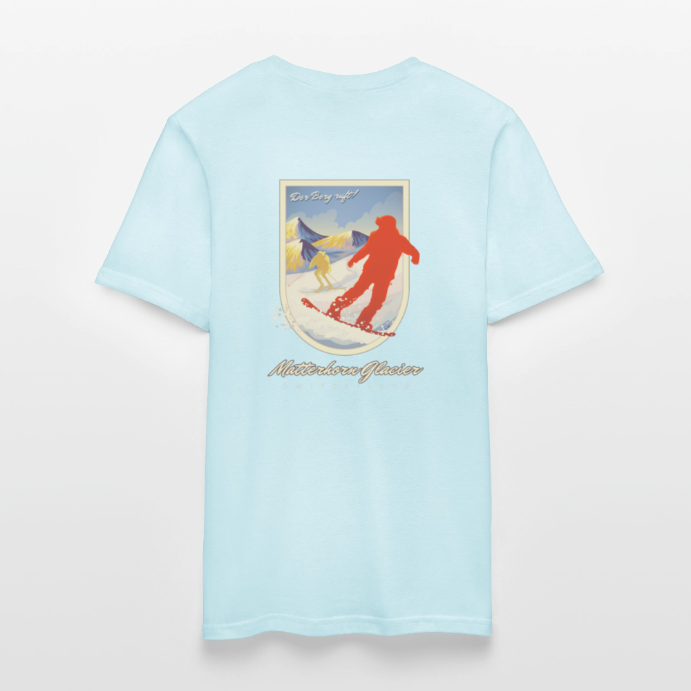 Herren-T-Shirt 100% Baumwolle - Sky