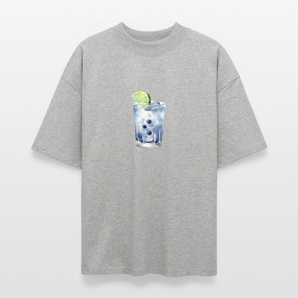 ♻️ 100% Bio Baumwolle Oversized T-Shirt - Grau meliert