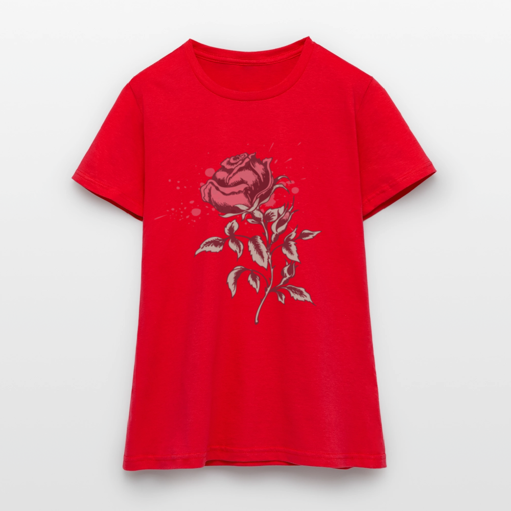 Frauen T-Shirt 100% Baumwolle - Rot