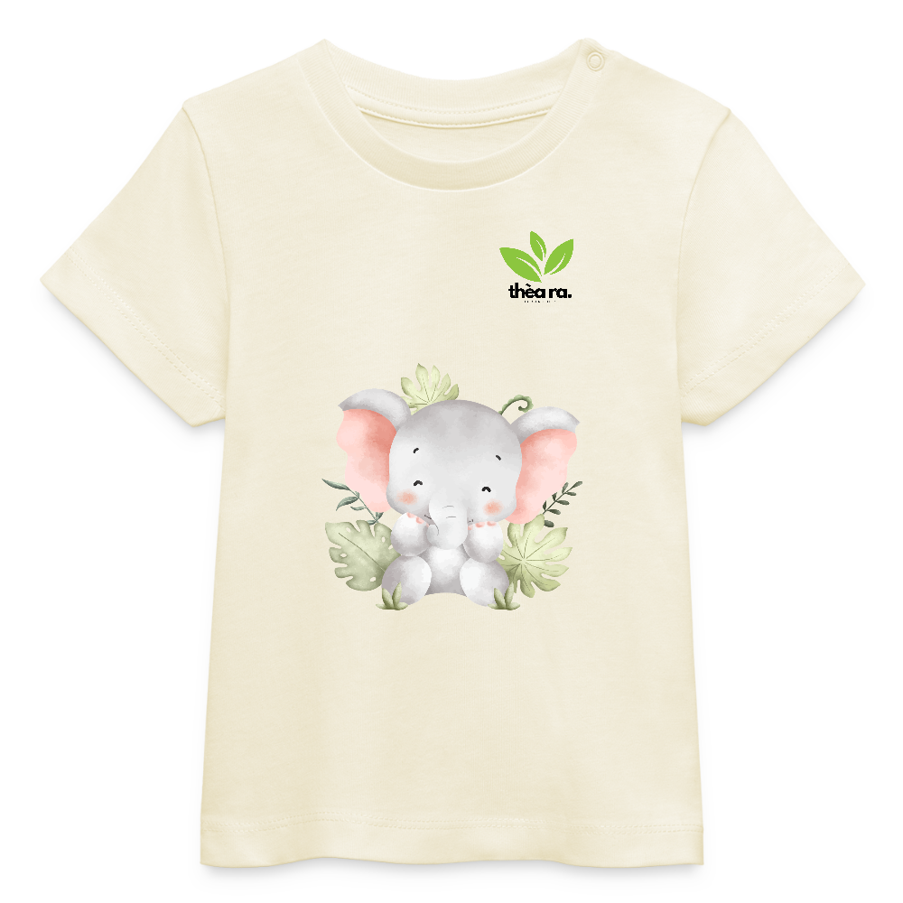 ♻️ Kinder 100% Bio-T-Shirt Baumwolle - Weißgrau