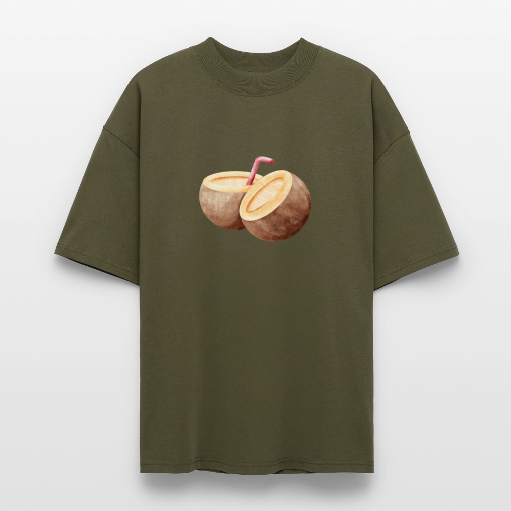 ♻️ 100% Bio Baumwolle Oversized T-Shirt - Khaki