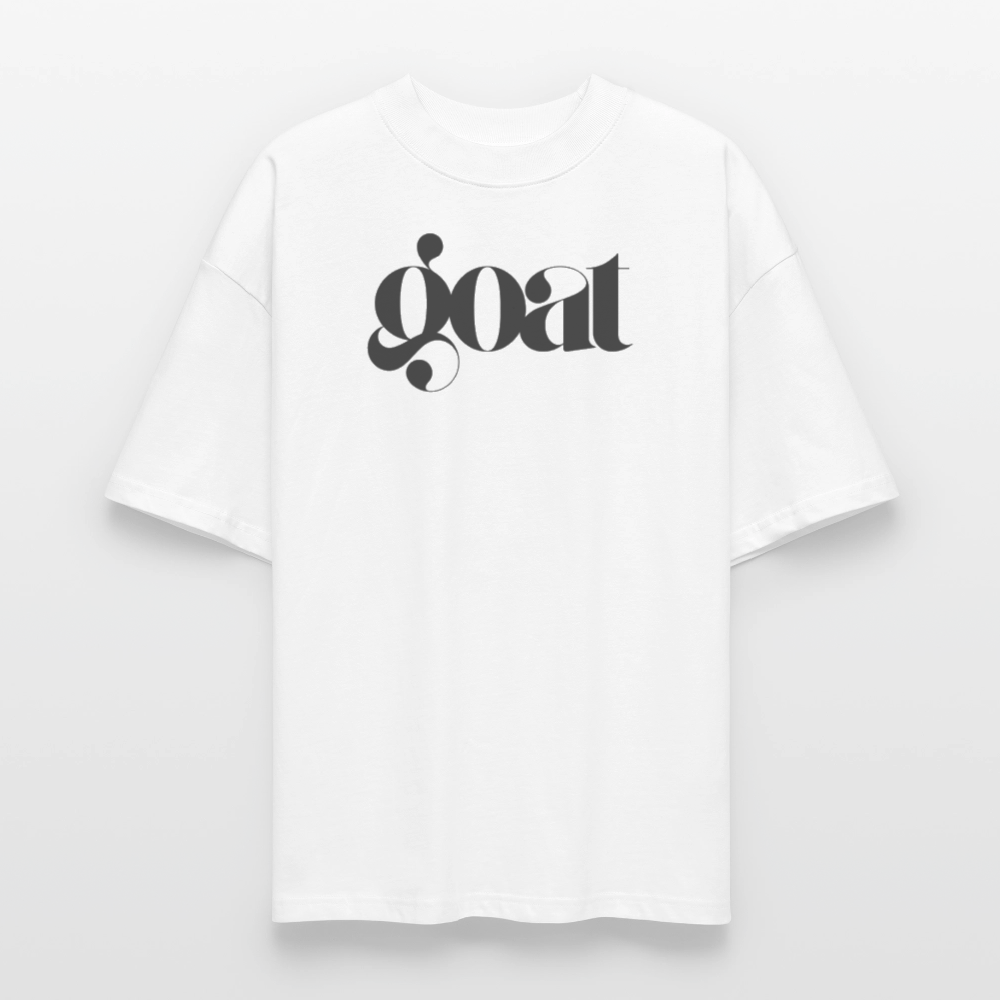 100% Bio Baumwolle Oversized Unisex T-Shirt - Weiß