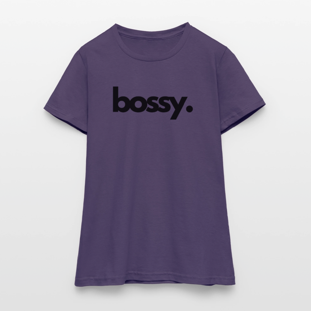 100% Baumwolle Frauen T-Shirt - Dunkellila