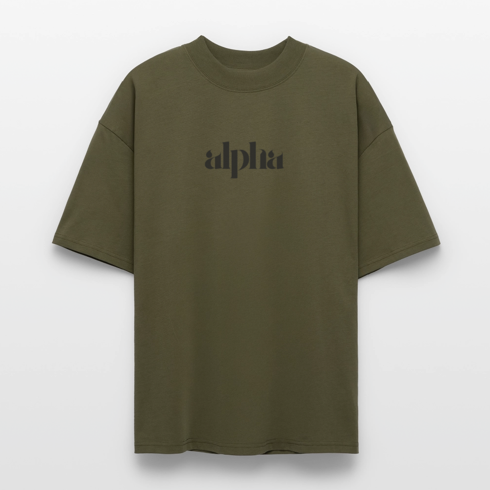♻️ 100% Bio Baumwolle Oversized Unisex T-Shirt - Khaki