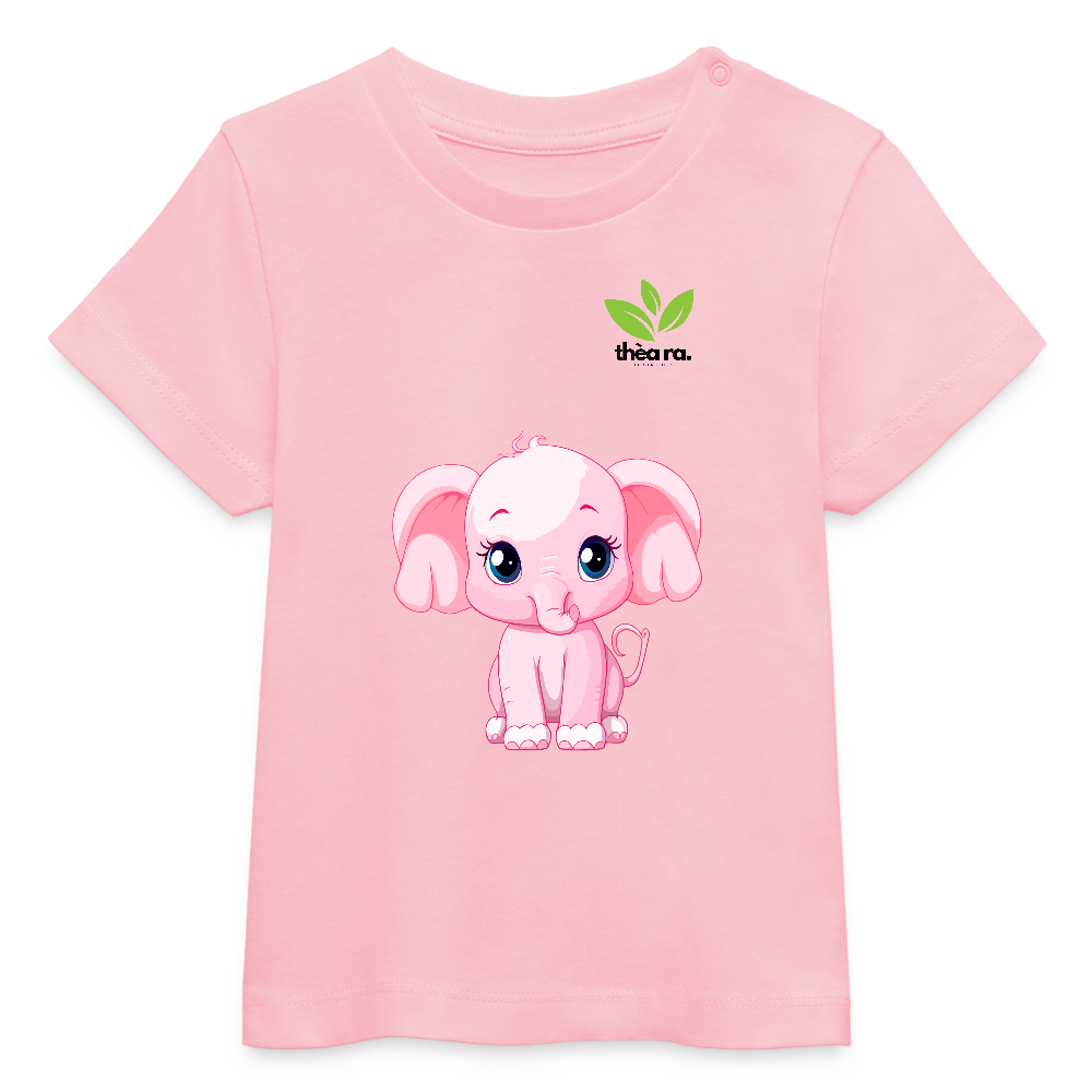 ♻️ Kinder 100% Bio-T-Shirt Baumwolle - Hellrosa