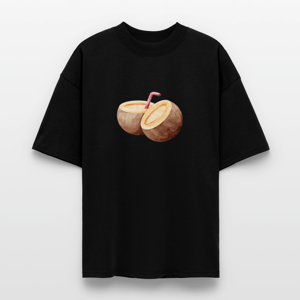 ♻️ 100% Bio Baumwolle Oversized T-Shirt - Schwarz