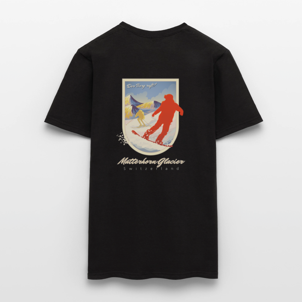 Herren-T-Shirt 100% Baumwolle - Schwarz
