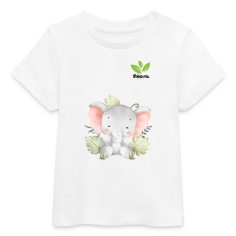 ♻️ Kinder 100% Bio-T-Shirt Baumwolle - Weiß