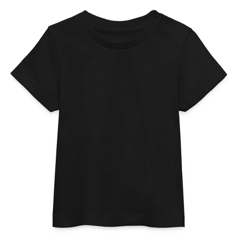 ♻️ Personalisierbares Baby Bio-T-Shirt - Schwarz