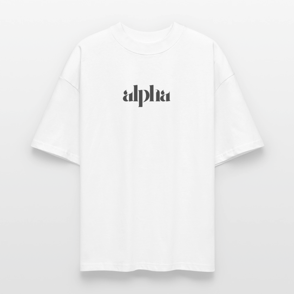 ♻️ 100% Bio Baumwolle Oversized Unisex T-Shirt - Weiß