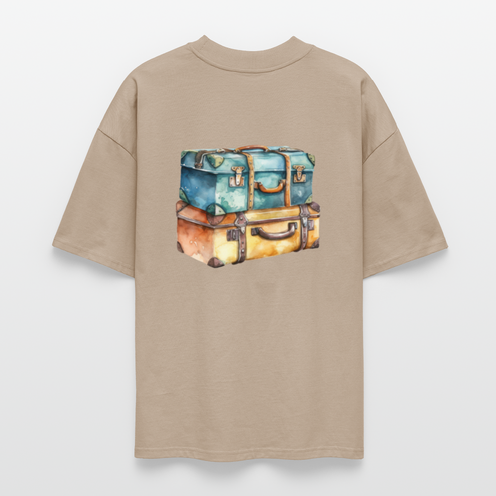 ♻️ 100% Bio Baumwolle Oversized T-Shirt - Steingrau