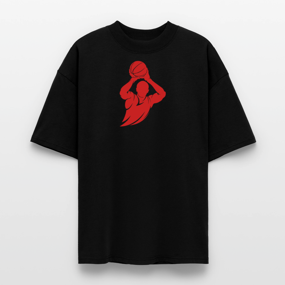 ♻️ 100% Bio Baumwolle Oversized T-Shirt - Schwarz