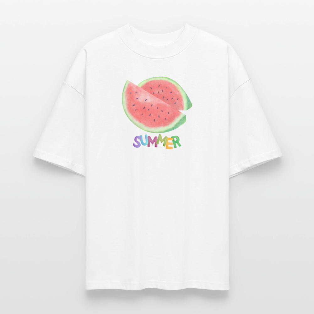 ♻️ 100% Bio Baumwolle Oversized T-Shirt - Weiß