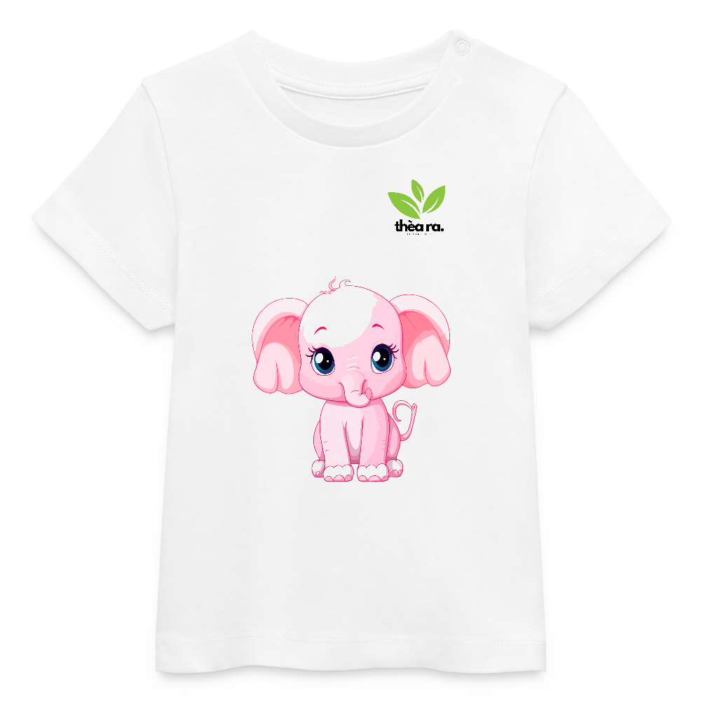 ♻️ Kinder 100% Bio-T-Shirt Baumwolle - Weiß