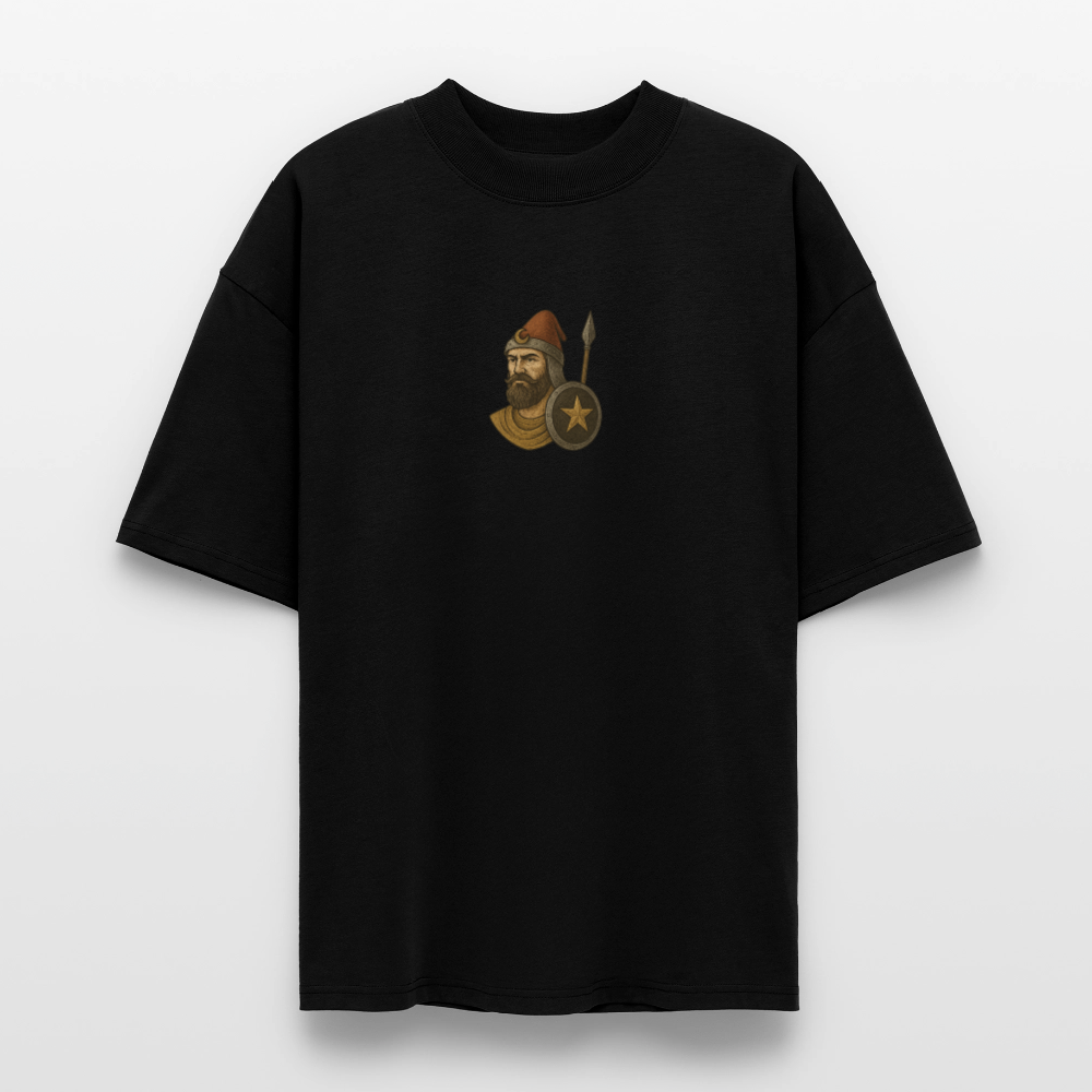 ♻️ 100% Bio Baumwolle Oversized T-Shirt Türkiye - Schwarz