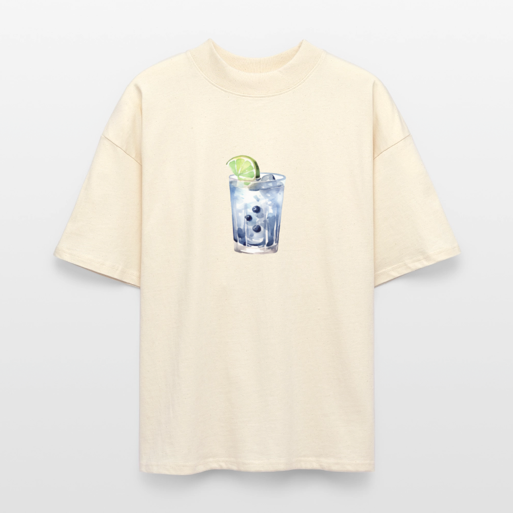 ♻️ 100% Bio Baumwolle Oversized T-Shirt - Weißgrau