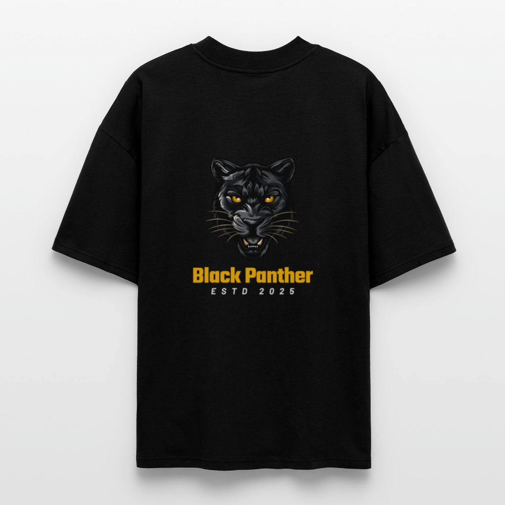 ♻️ 100% Bio Baumwolle Oversized T-Shirt - Schwarz