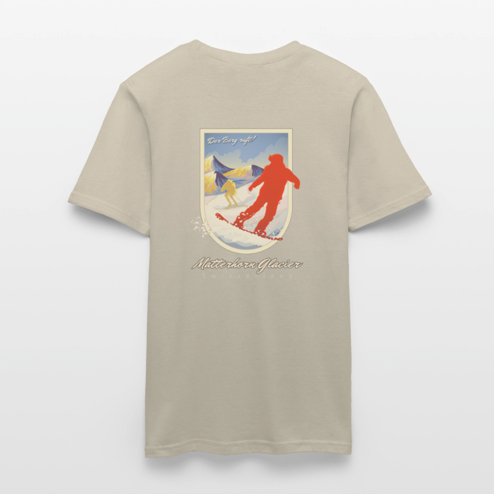 Herren-T-Shirt 100% Baumwolle - Sandbeige