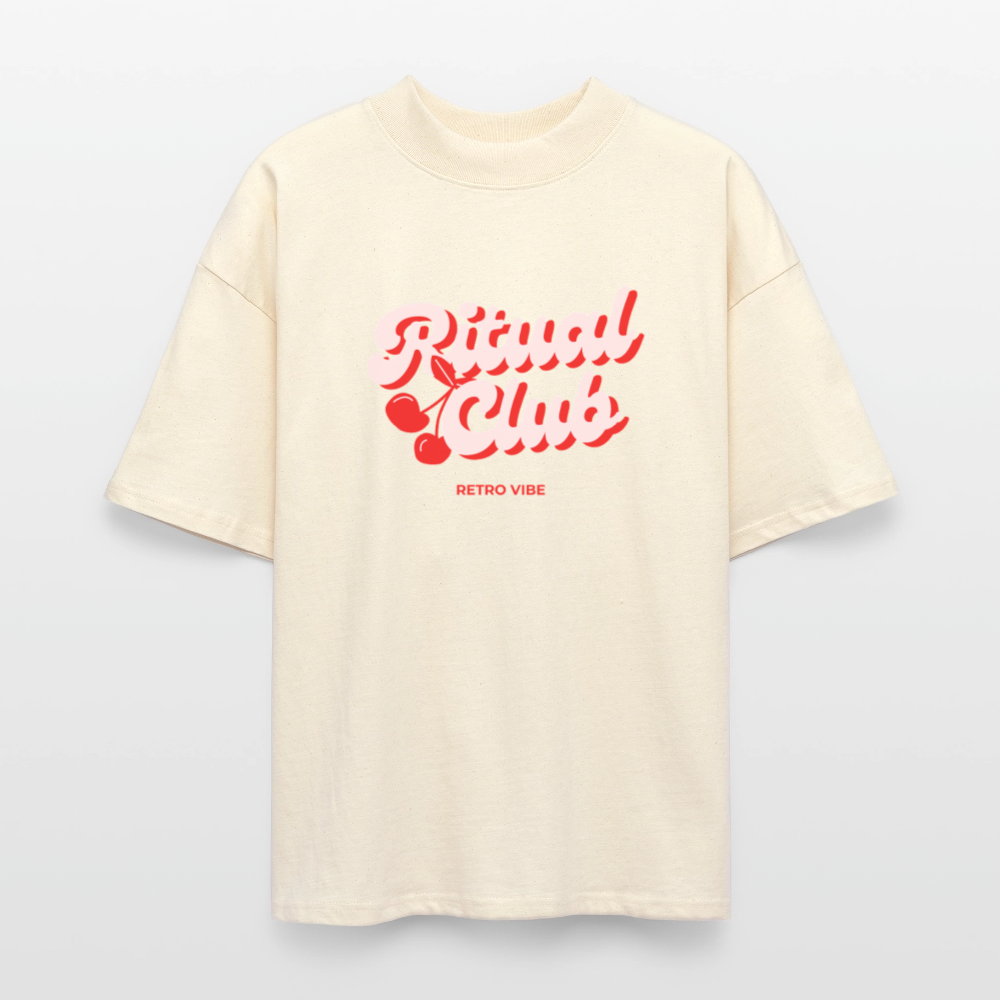 ♻️ 100% Bio Baumwolle Oversized Frauen T-Shirt - Weißgrau