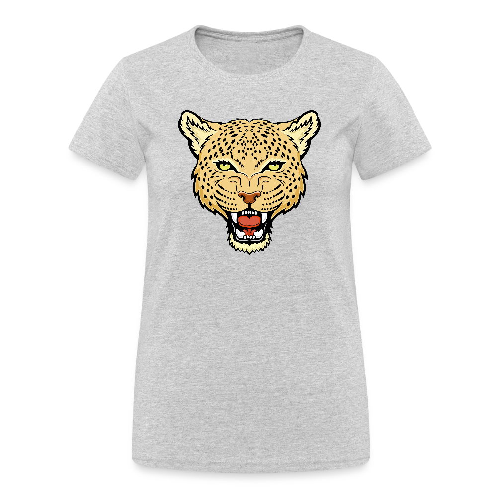 Frauen Heavy T-Shirt 100% Baumwolle - Grau meliert