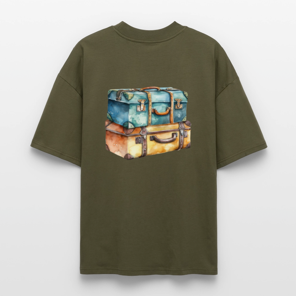 ♻️ 100% Bio Baumwolle Oversized T-Shirt - Khaki