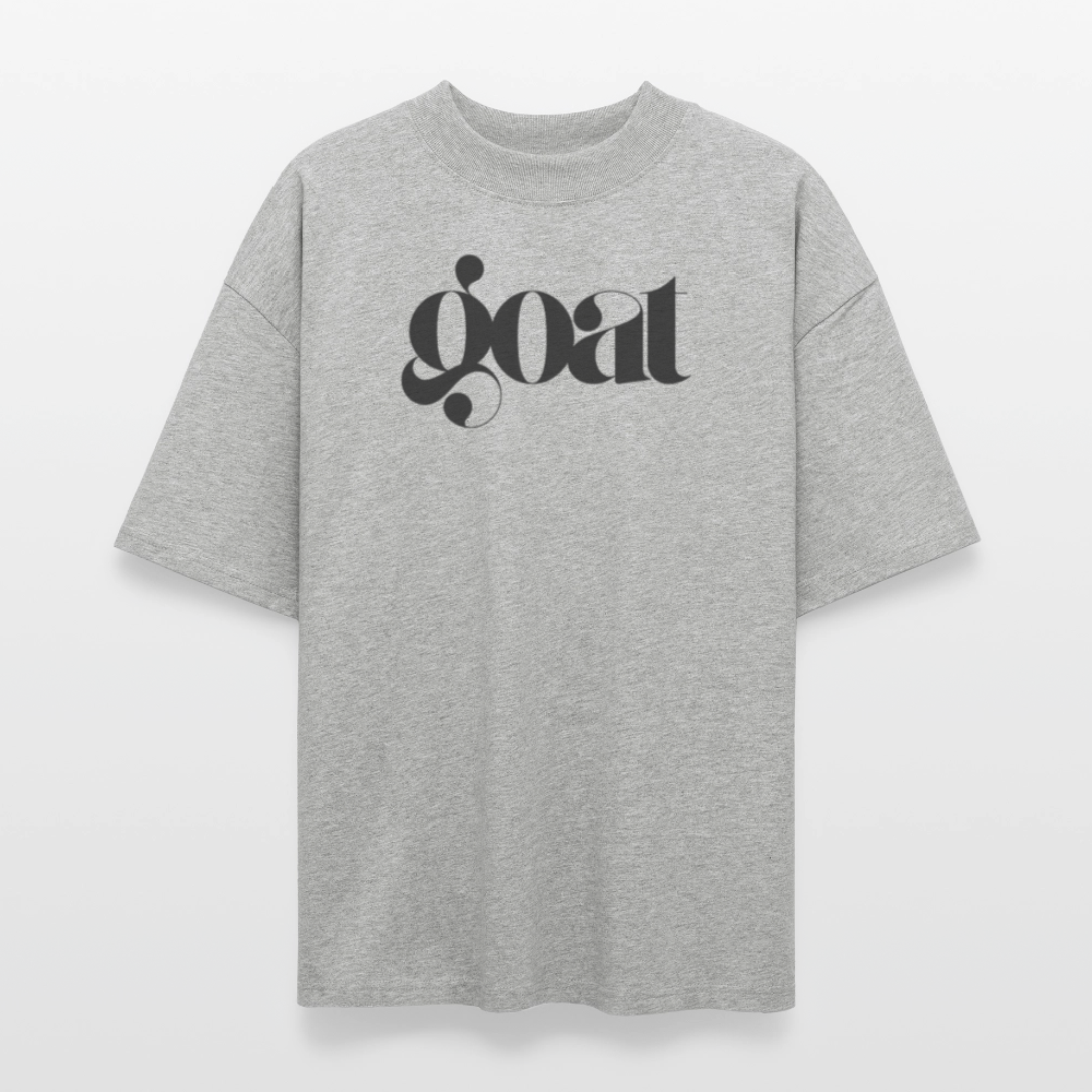 100% Bio Baumwolle Oversized Unisex T-Shirt - Grau meliert