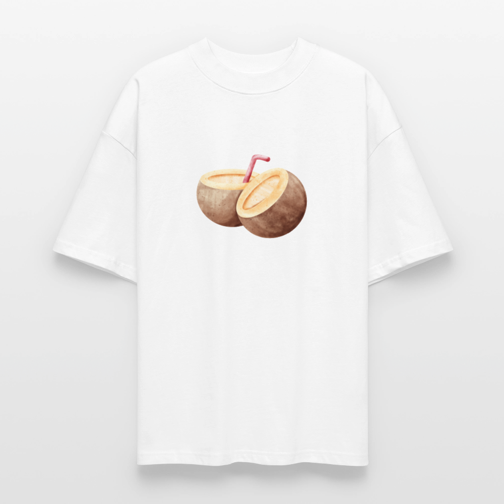 ♻️ 100% Bio Baumwolle Oversized T-Shirt - Weiß