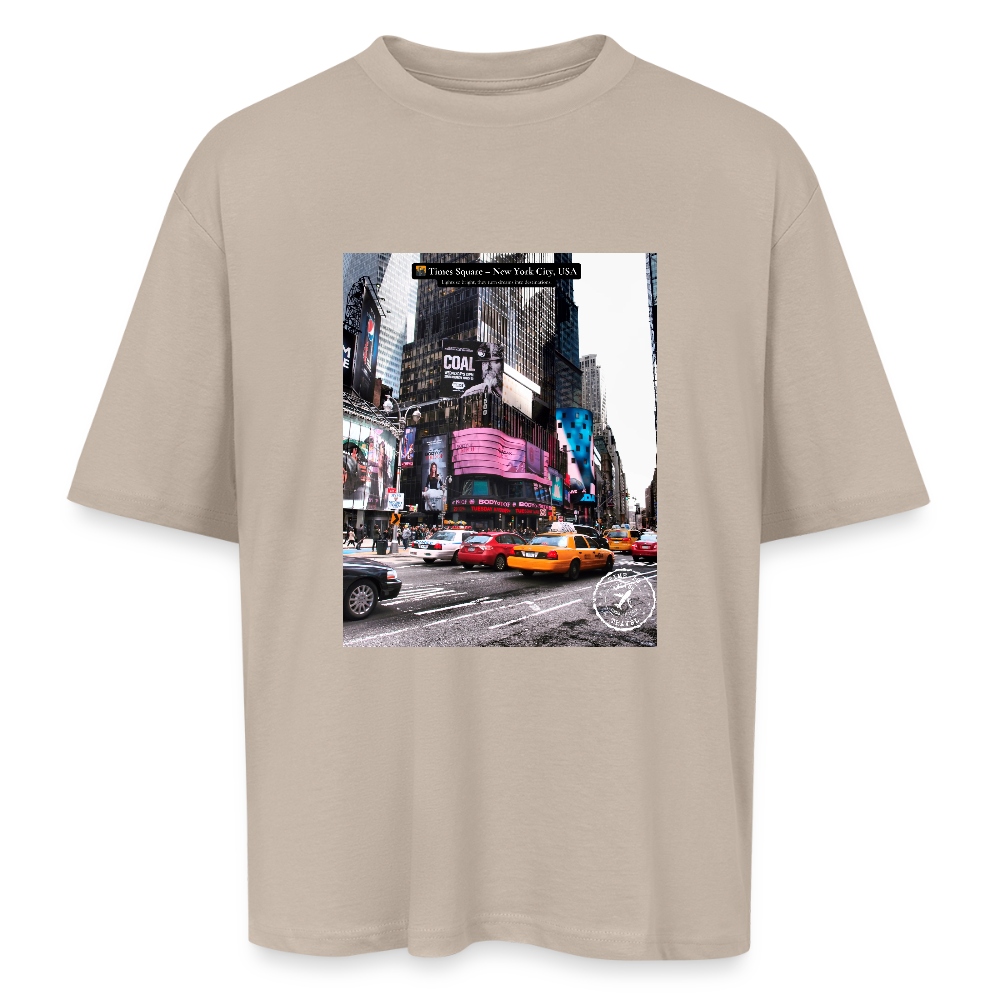 THÈA RA – "New York Moment" Oversized T-Shirt - sahara