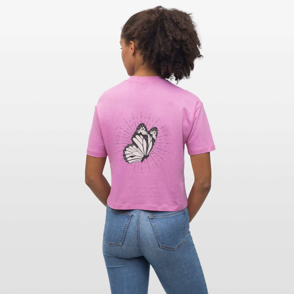 ♻️ 100% Bio Baumwolle Oversized Frauen T-Shirt - Pink