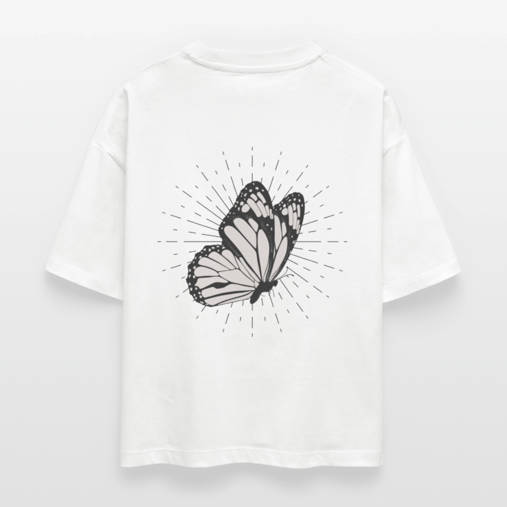 ♻️ 100% Bio Baumwolle Oversized Frauen T-Shirt - Weiß