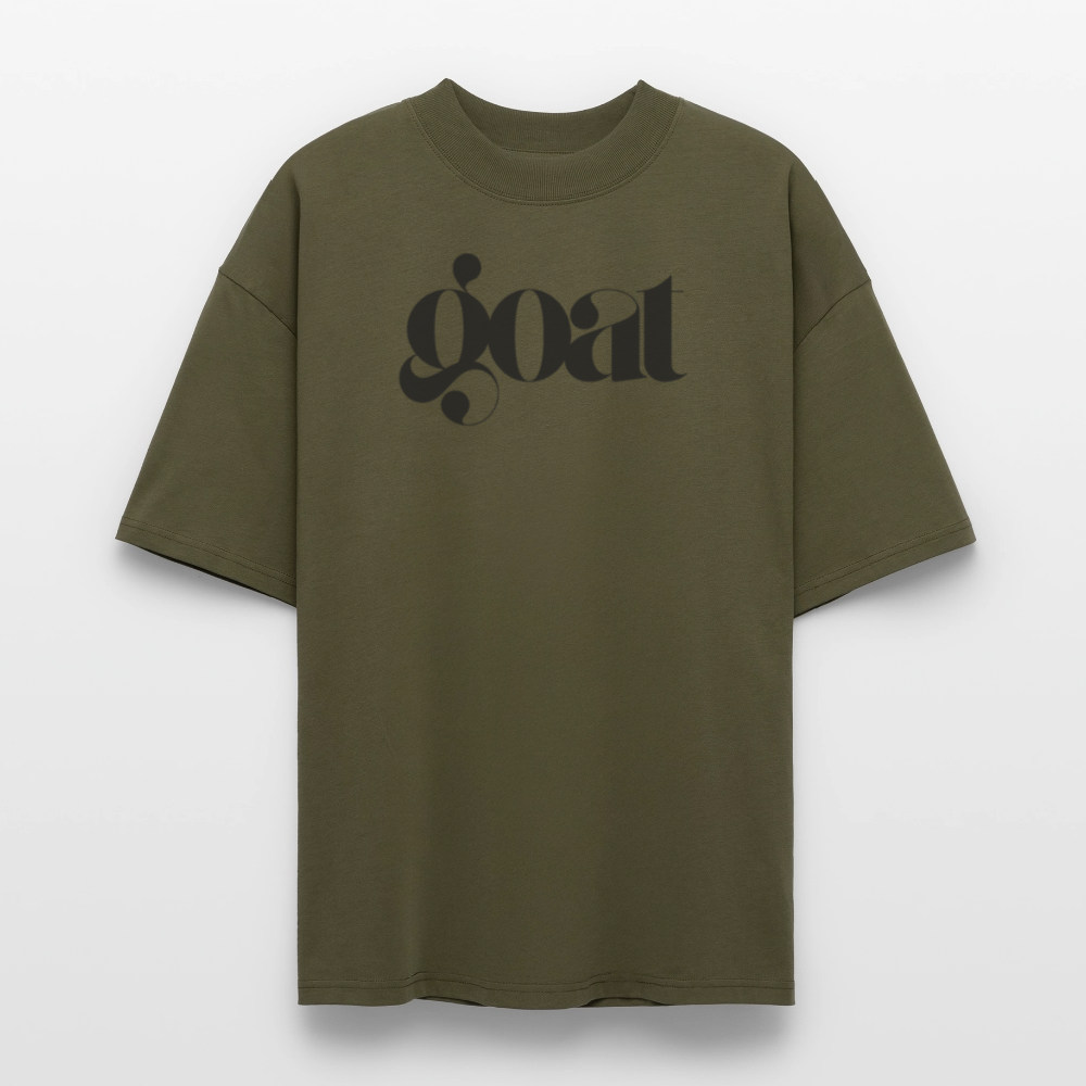 100% Bio Baumwolle Oversized Unisex T-Shirt - Khaki