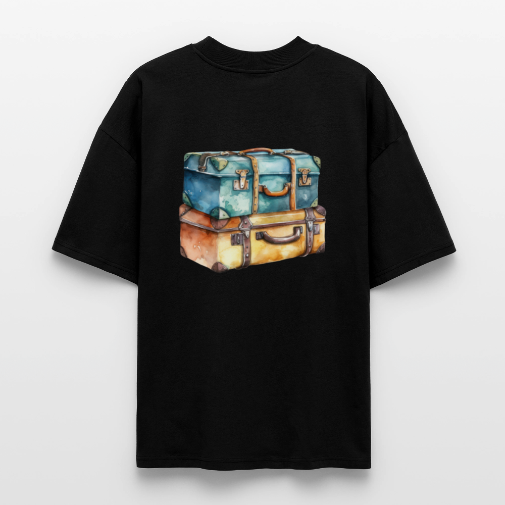 ♻️ 100% Bio Baumwolle Oversized T-Shirt - Schwarz