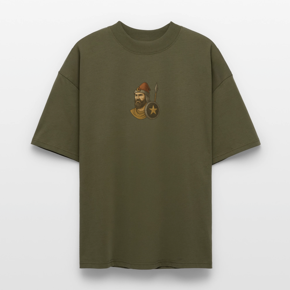♻️ 100% Bio Baumwolle Oversized T-Shirt Türkiye - Khaki