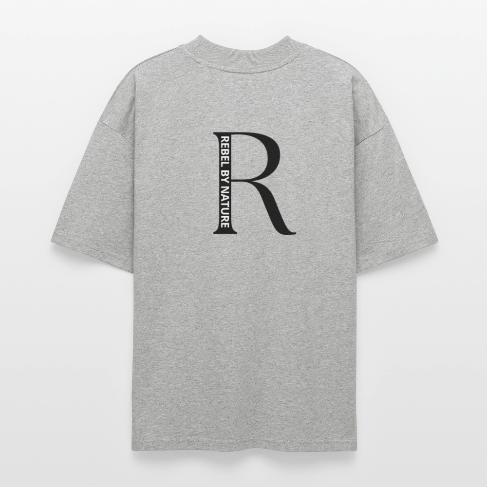 ♻️ 100% Bio Baumwolle Oversized T-Shirt - Grau meliert