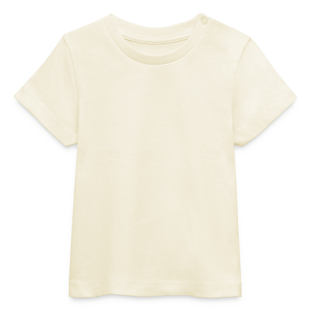 ♻️ Personalisierbares Baby Bio-T-Shirt - Weißgrau