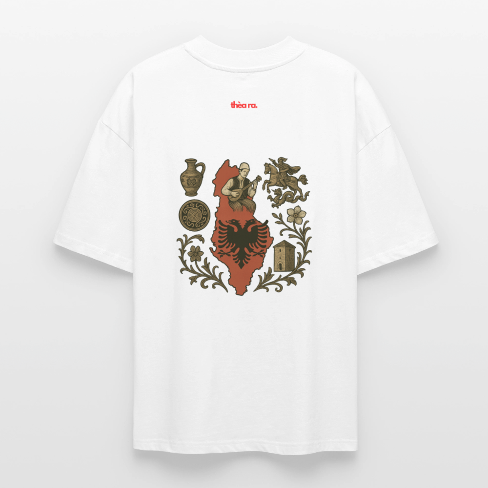 ♻️ 100% Bio Baumwolle Oversized Unisex T-Shirt - Weiß