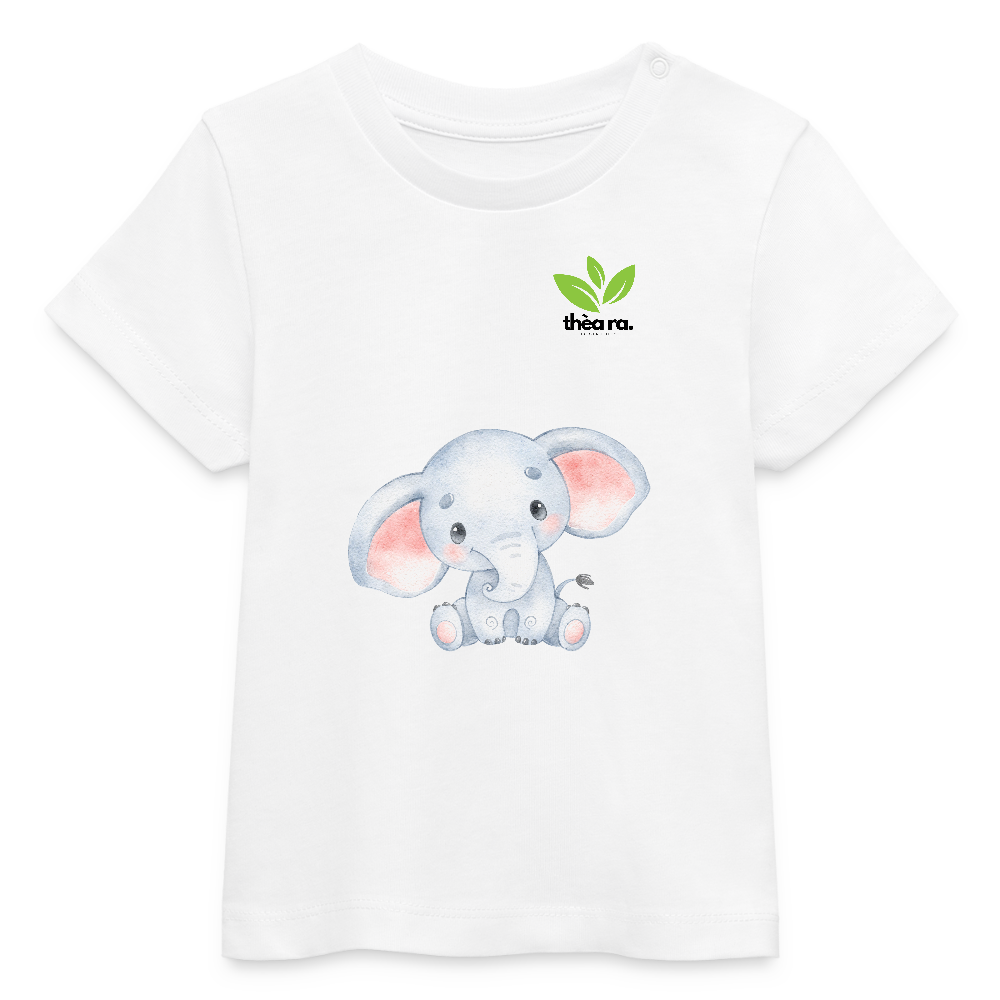 ♻️ Kinder 100% Bio-T-Shirt Baumwolle - Weiß
