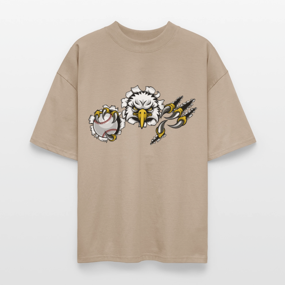 ♻️ 100% Bio Baumwolle Oversized T-Shirt - Steingrau
