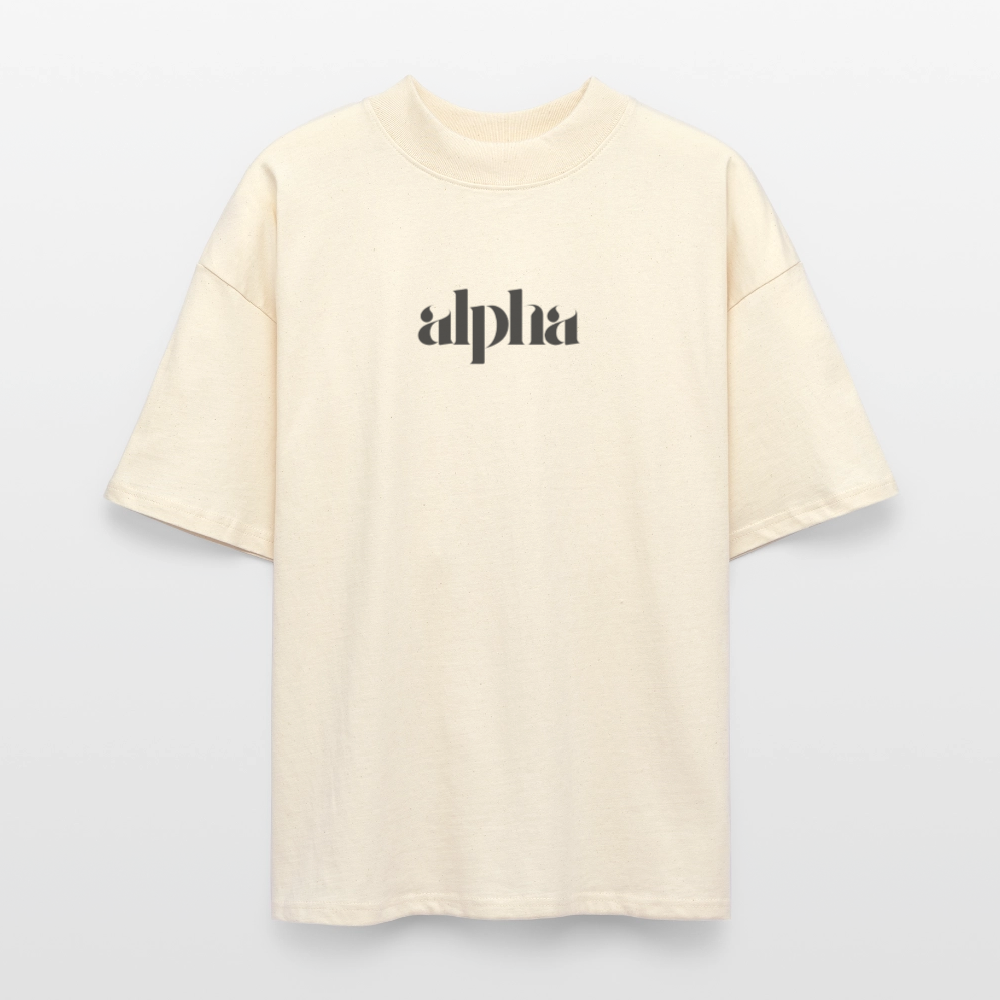 ♻️ 100% Bio Baumwolle Oversized Unisex T-Shirt - Weißgrau