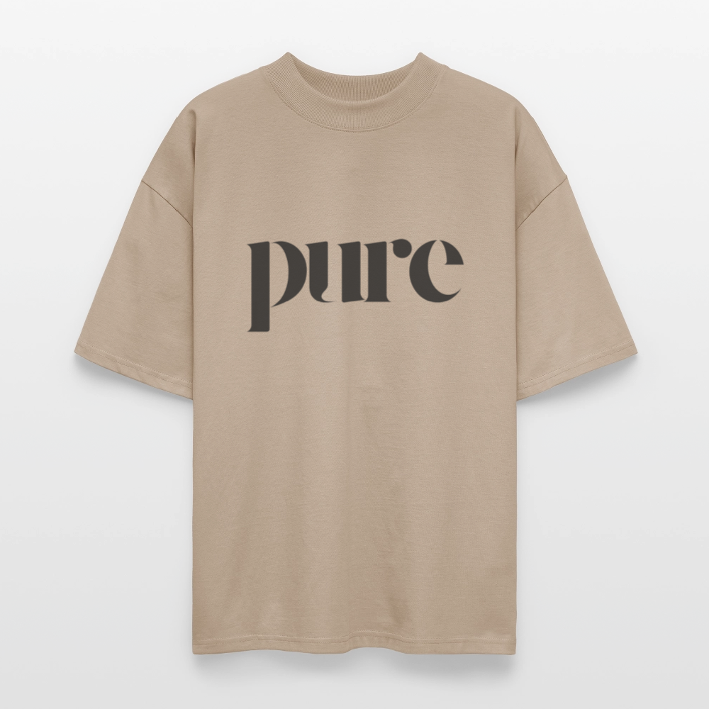 ♻️ 100% Bio Baumwolle Oversized Unisex T-Shirt - Steingrau