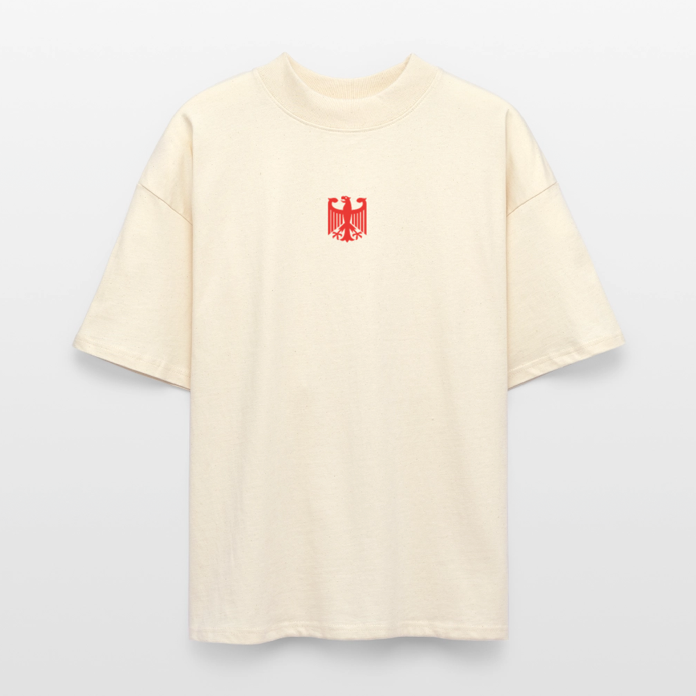 ♻️ 100% Bio Baumwolle Oversized Unisex T-Shirt - Weißgrau