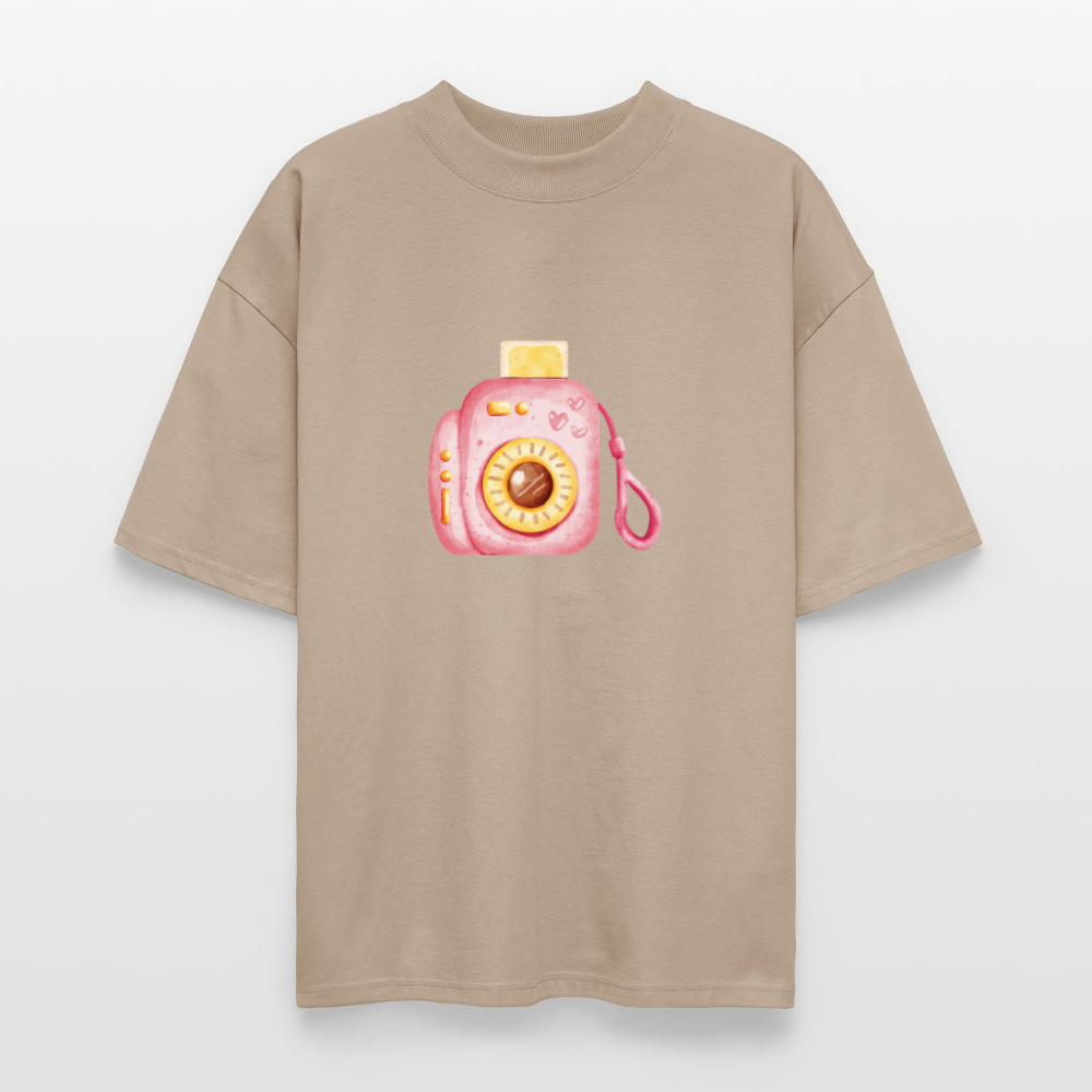 ♻️ 100% Bio Baumwolle Oversized T-Shirt - Steingrau