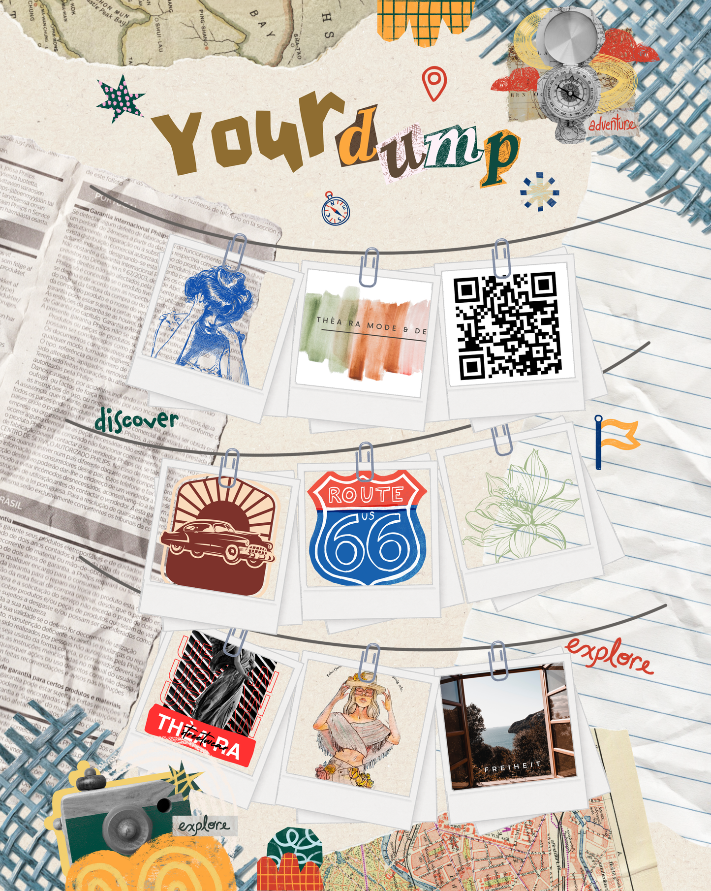 THÈA RA – "Dein Vision Board – Deine 9 Fotos, deine Geschichte" Pullover