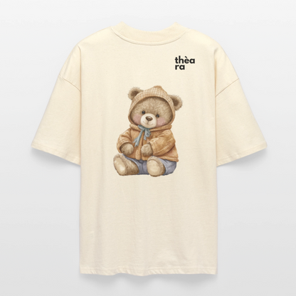 ♻️ 100% Bio Baumwolle Oversized T-Shirt - Weißgrau