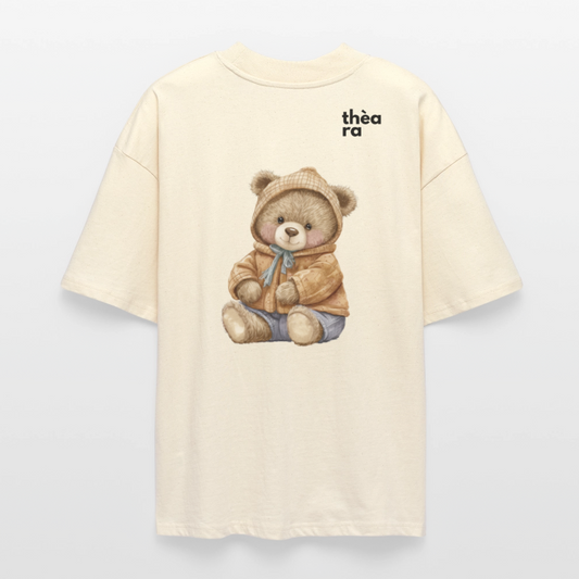 ♻️ 100% Bio Baumwolle Oversized T-Shirt - Weißgrau
