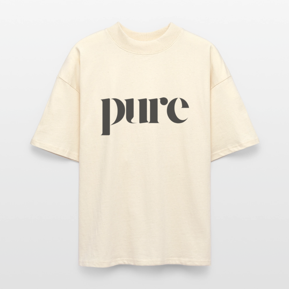 ♻️ 100% Bio Baumwolle Oversized Unisex T-Shirt - Weißgrau