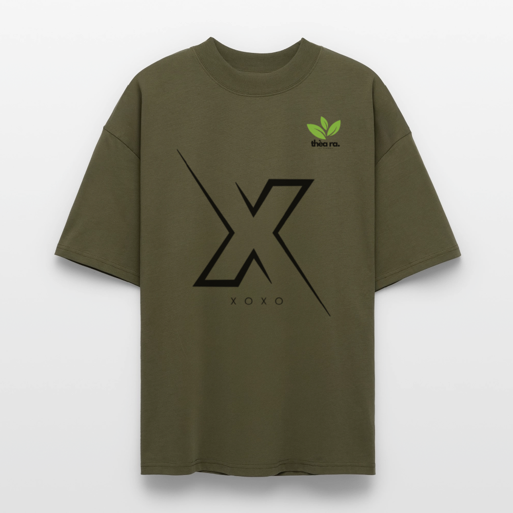 ♻️ 100% Bio Baumwolle Oversized T-Shirt - Khaki